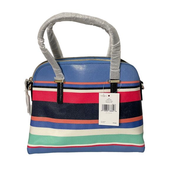 Kate Spade Set Maise Cedar Street Handbag & Zip Around Wallet Multicolor Stripe - Picture 3 of 7